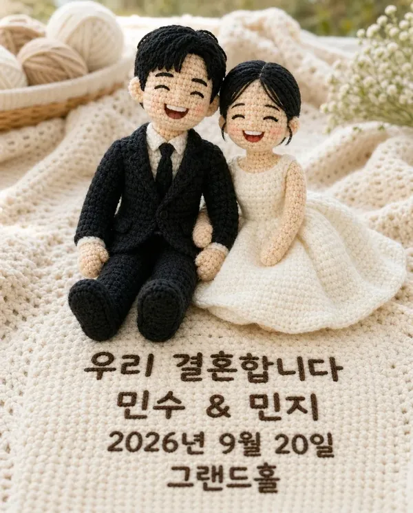 포근 뜨개인형