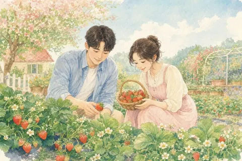 수채 동화책 스타일